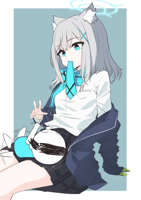 「ん、先生はもっと私にかまうべき」#ブルアカ 