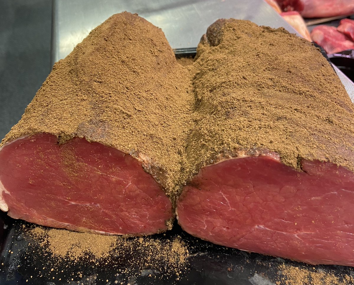 IrishButcher25's tweet photo. Top quality Spiced Beef from @mccarthykanturk @MyButcherTim now available in Quish’s Ballincollig. #supportlocal #butchers #spicedbeef #christmas @Local_Butchers @IrishFoodGuide https://t.co/3vBBDE3gIQ