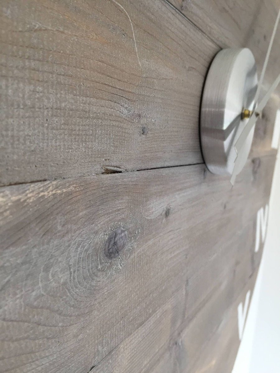 john_lumberjack's tweet image. Sleek sellouts! 🤓. Order Clock Wall Vintage, Large 77cm / 30.3 inch Diameter with White Roman Numerals in Barnwood at £163.88 from lumberjackjohncrafts.com/listing/508101… #VintageWallClock #SeikoWallClock