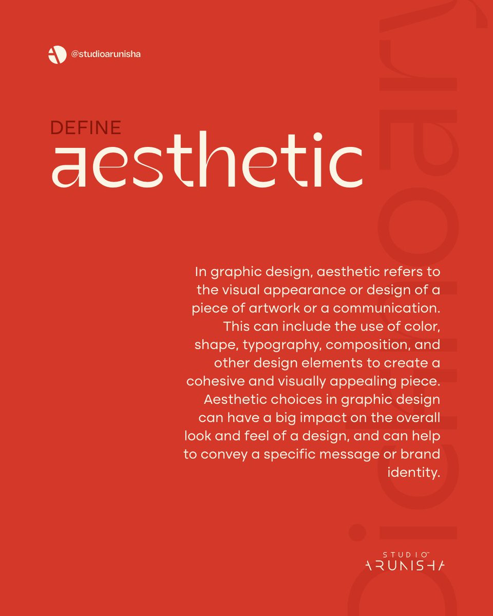 studioarunisha's tweet image. You always heard it, but did you know exactly what it means? 

#studioarunisha #visualdesignstudio
#aesthetic #aesthetics #aesthetictumblr #aestheticedits 
#design #definiation #visualdesign #graphicdesign
