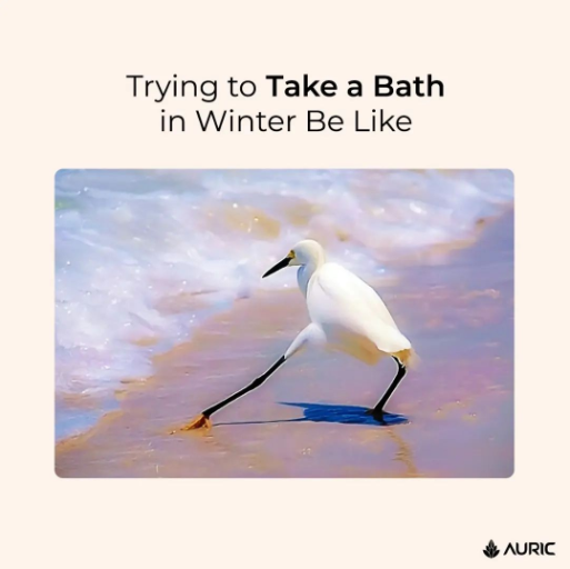 DrinkAuric's tweet photo. A great change in life is like a bath in winter - we all hesitate at the first plunge.🥶
#winters #coldweather #bathing #bath #winter #bathtime #bathroom #shower #brrr #winterbath #selfcare https://t.co/p1hBPJqwUx