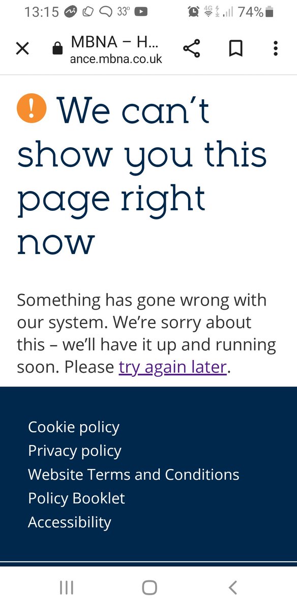 WOWSandbach's tweet photo. @mbna having been getting this for over a month just trying to get home insurance just seems too difficult with MBNA https://t.co/Xb90gRRvnI