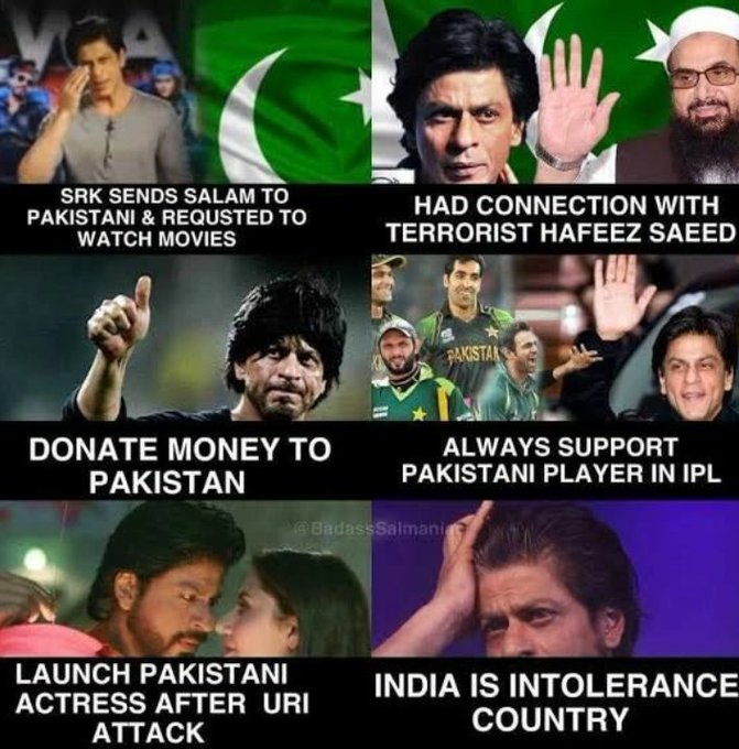 10rathgoyal's tweet photo. Shah Rukh Khan said -: no one has the guts to make "Pathan" flop, if "Pathan" flopped, I will leave India. #BoycottPathan in the comment, Show your status two Hindus, start.. 🔥
#BoycottbollywoodCompletely
#BoycottbollywoodForever #QueenOfEntertainment #OnceMoreMalini https://t.co/8BKKEE8Ux2
