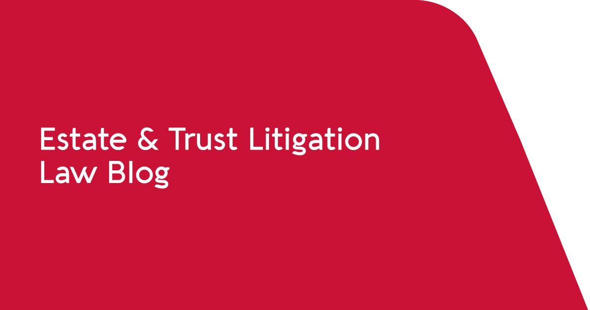 ArcherGreiner's tweet photo. Check out Archer’s Estate &amp; Trust Litigation Law blog, featuring original pieces from the firm’s litigators. 
  
Read the latest post: https://t.co/ref2mhX3OC 
 
#ArcherGreiner https://t.co/U4uEEl7oO9