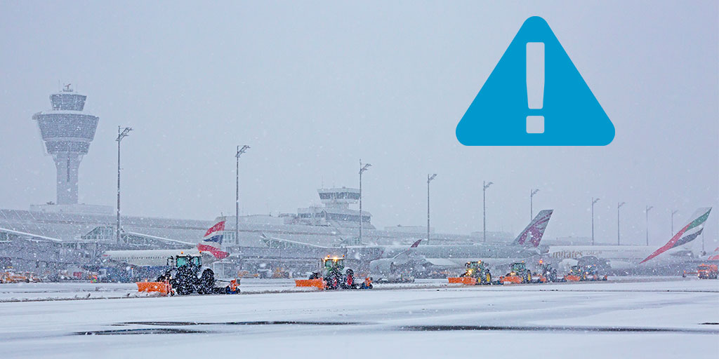 Ακυρώθηκαν 133 πτήσεις: Καμία απογείωση και προσγείωση στο αεροδρόμιο του Μονάχου