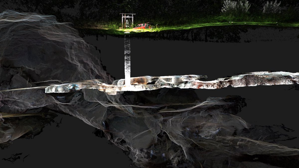 We had to keep quiet about this project for some time but was superb when The <a href="/nationaltrust/">National Trust</a> told everyone! An amazing experience for our team surveying a very difficult location #nationaltrust #mine #laserscanning #vr #xr #ar #pointcloud  christiansltd.com/Cobalt%20Mine%…