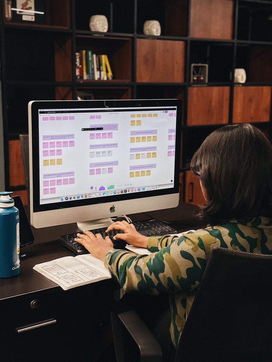 wowmakers's tweet photo. #Braindumping!!! Indhupriya, our #designer is organizing her thoughts and ideas to reframe insights into opportunities. Developing new and creative ways to solve problems found during user research is both exciting and hard. #userexperience #ux #ui https://t.co/2irjA6iA6n