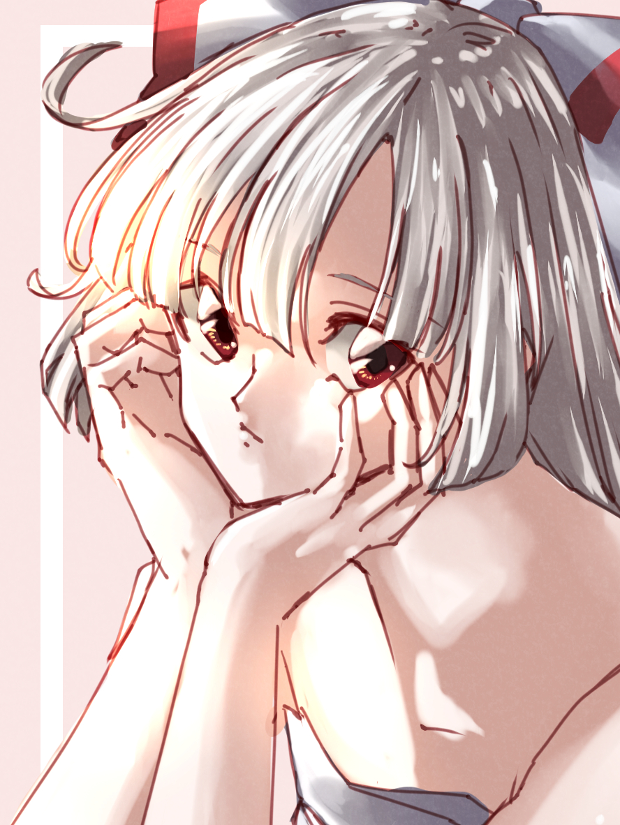 藤原妹紅 「お絵描きをたのしんだ(2 」|イサギ@春例か20bのイラスト