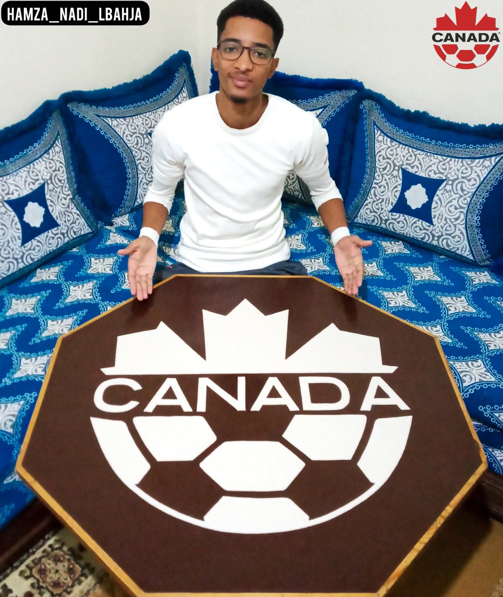 HamzaLbahja's tweet photo. Salt drawing of the Canada national team logo 🇨🇦❤🤍
@FIFAWorldCup @CanadaSoccerEN @433 @brfootball 
#Qatar #GOAT𓃵 #FIFAWorldCup2022 https://t.co/x0hiQQRl0G