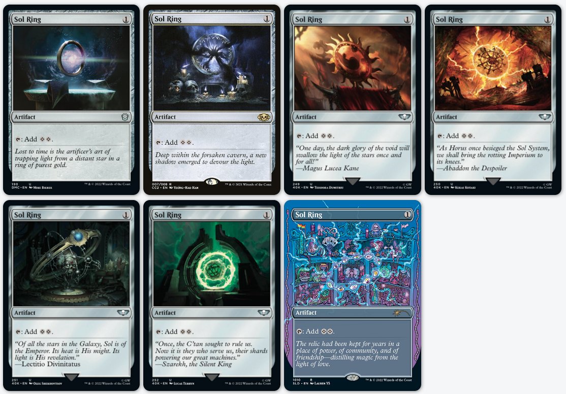 mtg_ds's tweet photo. 2022 was a prolific year for @wizards_magic!

📈10,498 card variations were printed: 14.7% of all cards in Magic history

📈425 new commanders were debuted: 25% of the total; 1.16 per day

📈Approximately 18% of all words in all rules text of all cards ever were printed in 2022 https://t.co/z0ISV0Nlbp