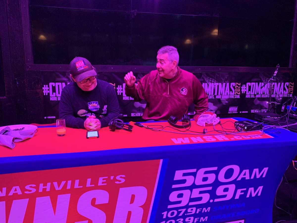 NashSportsRadio's tweet photo. The @BillisKing Show - #Commitmas2022 #Barlines @OmniNashville @PattonCook @MusicCityTR
Free Breakfast for all listeners! Everyone is invited. https://t.co/EWvequHcO4