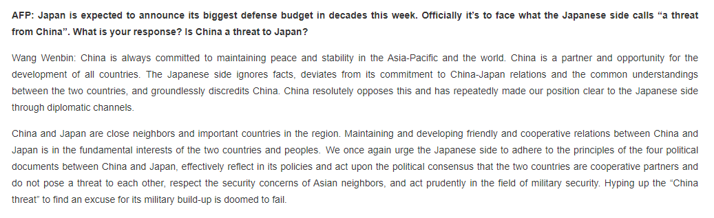 JiRongCHN's tweet photo. #China is always committed to maintaining peace and stability in the #AsiaPacific and the world. #Japan hyping up the “China threat” to find an excuse for its military build-up is doomed to fail. https://t.co/wEPdGuCE8S