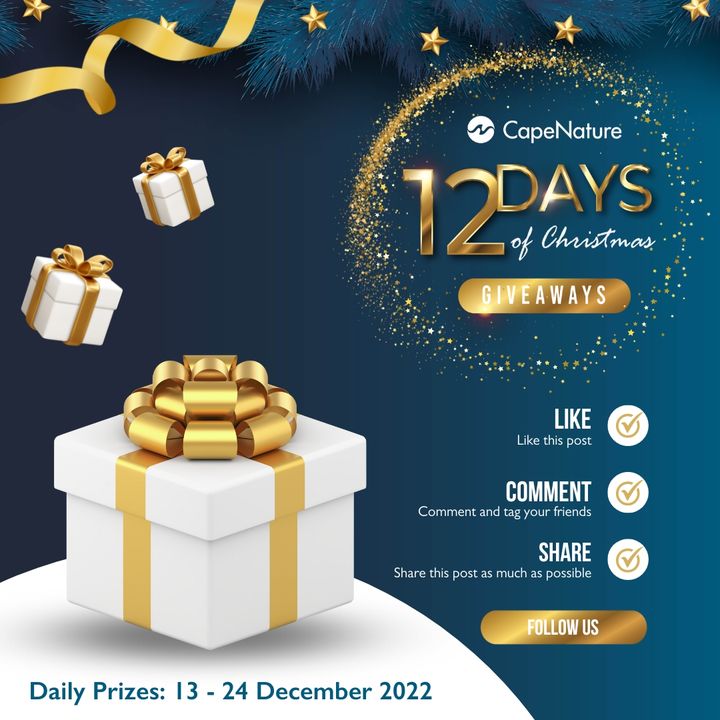 CapeNature1's tweet image. DAY 2: WIN  His &amp;amp; Hers Light Dawn Jackets from Cape Union Mart to the Value of R2 000

Follow these steps: 

🎅 Like, Comment, &amp;amp; Share 

🎅Follow CapeNature &amp;amp; Cape Union Mart

🎅Subscribe to the CapeNature newsletter 

Winners announced daily. T&amp;amp;Cs apply

#ChristmasWithCapeNature