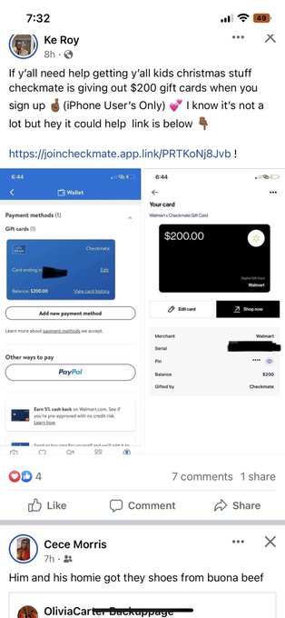 If y&rsquo;all need help getting y&rsquo;all kids christmas stuff  checkmate is giving out $200 gift cards when you<a href="/tag/newprofilepic"class="tags"><span>#newprofilepic</span></a>