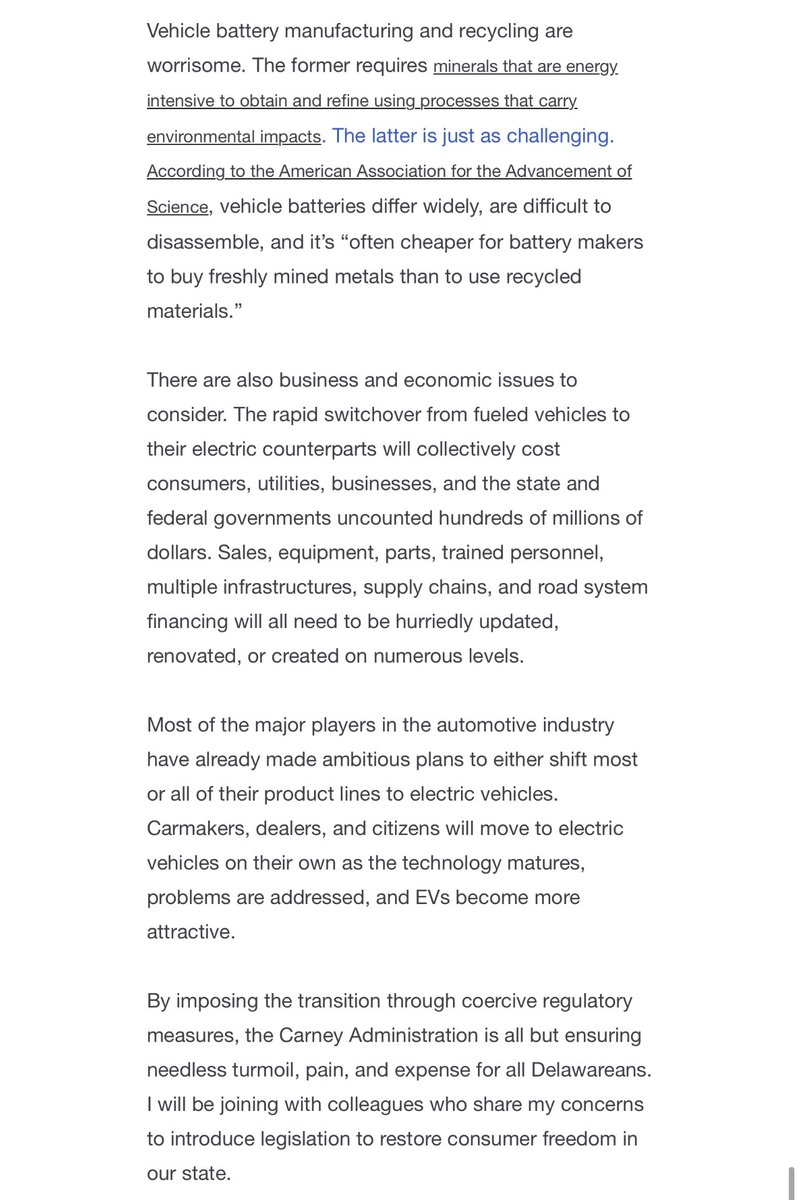 Delaware is looking to ban gasoline engines. Please join the workshop tonight at 6:00pm to voice your concerns. 

dnrec.alpha.delaware.gov/events/public-…