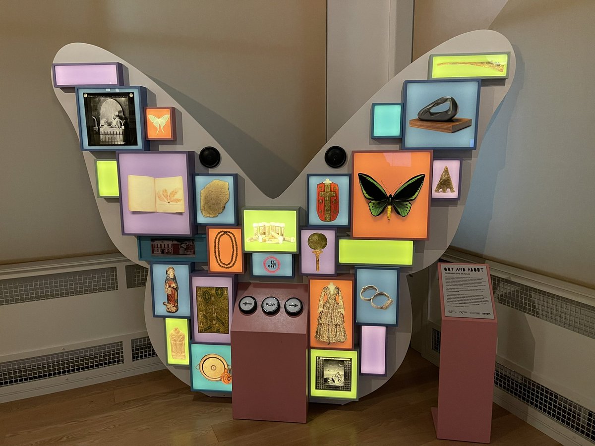 NatLMcG's tweet photo. Reminded today as I scribble away @RAMMuseum of this beauty designed by @stand_stare I had a wee part to play with @OutandAboutQTM what an honour it was to interview folk along w Jana Funke &amp; listen to these gorgeous stories by LGBTQ+ people in 2022. A tonic against the storm. https://t.co/v3ehDgZLrr