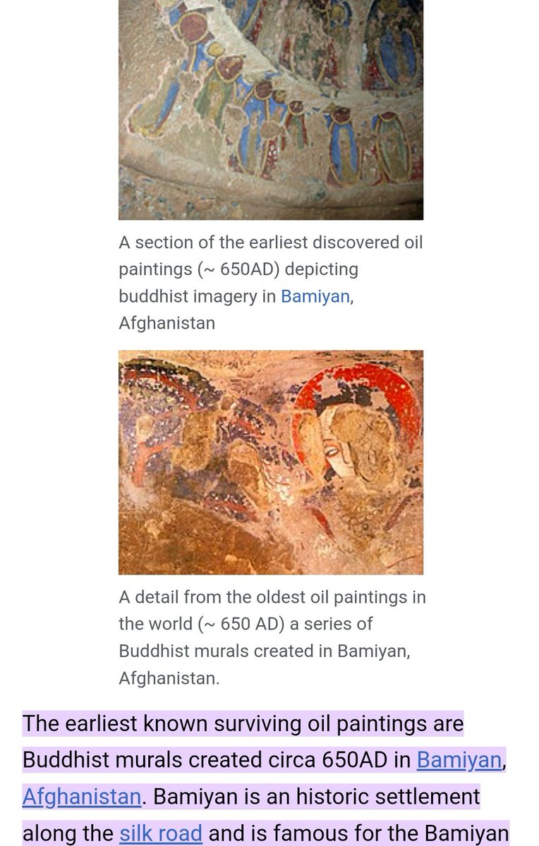 میخواهم بگویم که هنر در خون ماست این نقاشی پیداشده در بامیان بعنوان قدیمی ترین نقاشی رنگ روغن جهان به من فهماند که استعداد ذاتی ام را از اجدادم به ارث برده ام
یک نمونه از نقاشی هفت هشت سال پیشم بدون آموزش
#StopHazaraGenocide