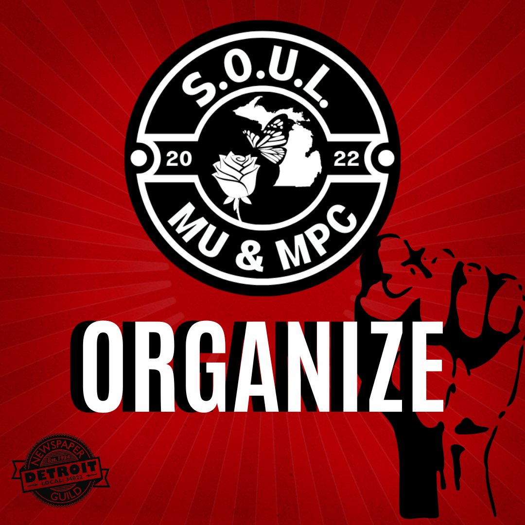 local34022's tweet image. Please welcome the workers @MichiganUnited . They have formed S.O.U.L of MU and MPC, a unit of the Newspaper Guild of Detroit and are seeking recognition. We are hopeful that Michigan United and Michigan People's Campaign will recognize the union.  #GuildStrong #Organize