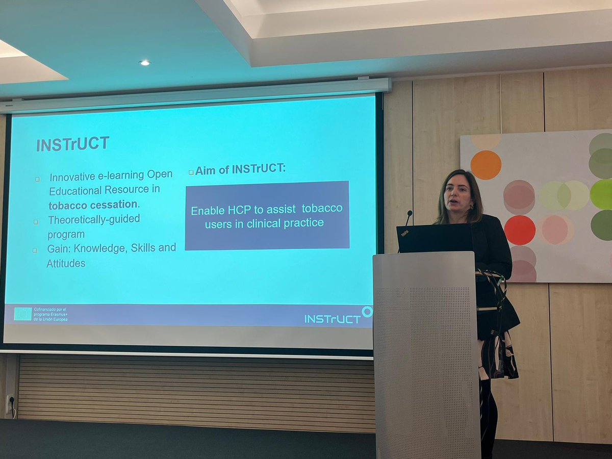 Excellent presentation of Dr Maria Duaso on #instructproject in the Launching event #ErasmusPlus #sepie