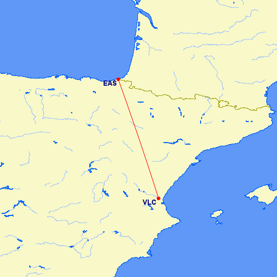 SeanM1997's tweet photo. Volotea load 1 new route into the system:

🇪🇸Valencia - 🇪🇸San Sebastian - begins 31 March 2023 - 2x weekly flights https://t.co/C762CRcsjl