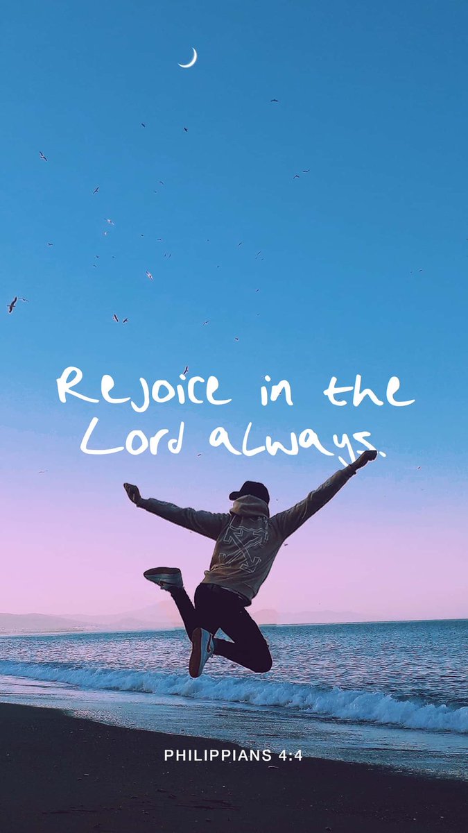 Rejoice in the presence of Jesus Christ, sing out to the world. Share your joy with your friends and family, even strangers that need to know that Jesus is alive.  bible.com/bible/12/php.4…