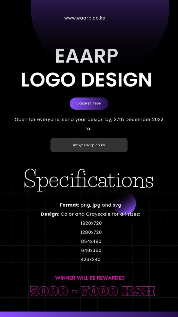 Showcase your creativity and have your piece of work featured as the face of our association.