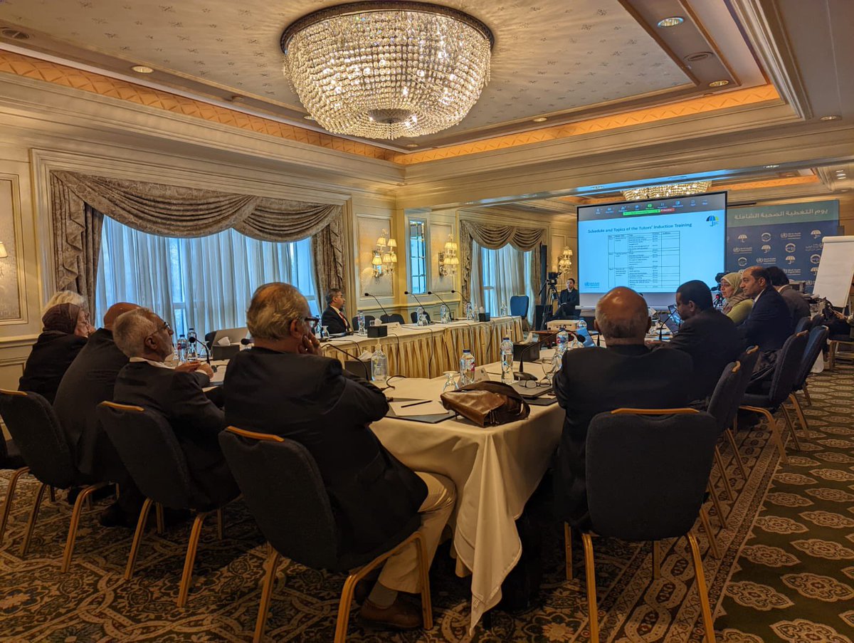 Meeting of the Steering committee of the regional professional diploma in #familymedicine  along #PHC for #UHC &amp; #health_security in #EMR to overview #implementation process #challenges.