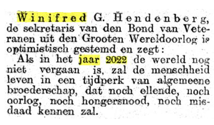 wimdaniels's tweet photo. Hoe zal de wereld er in 2022 uitzien, vroeg een Amerikaanse krant in 1924 aan enkele toen bekende mensen. https://t.co/t1G3XtzzxM