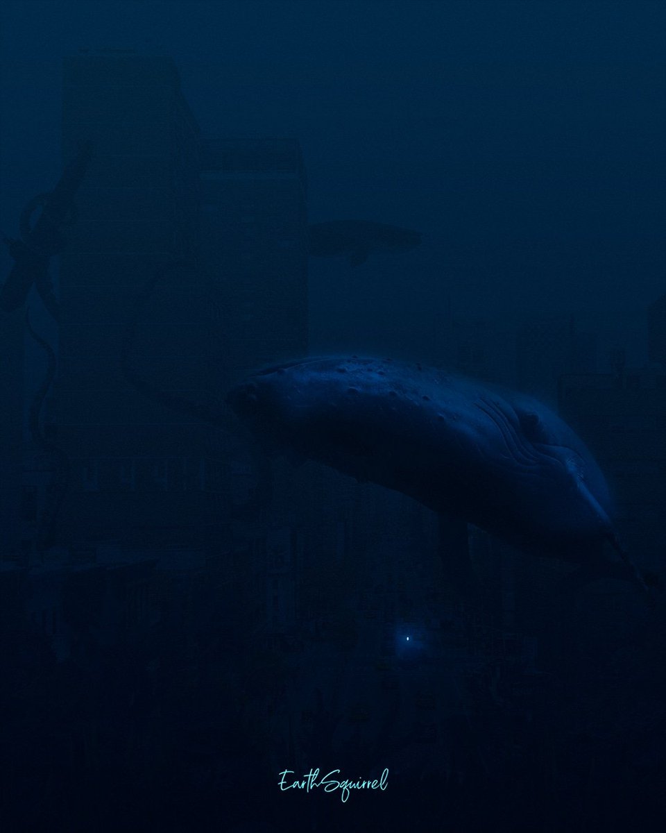 🚨New poster🚨
 
From birth,man carries the weight of gravity on his shoulders.He is bolted to earth.But man has only to sink beneath the surface and he is free.

<a href="/nftkingz/">NFT Kingz</a>  @skurpysocial @antique_taco

If dark up your screen brightness 🙏

 #modernart #art  #namsos #nftart #nft