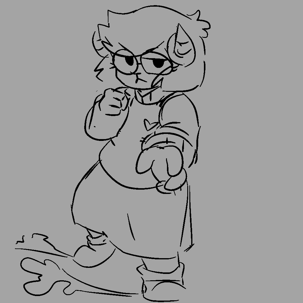 BurnedTraveler's tweet photo. > Geepy blocks your path
> Although you can just go past her
#Hybridsthegame #Geepy #sketch https://t.co/Y2Zj91wwsL