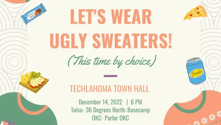 Techlahoma's Town Hall is TODAY at 6 PM! Techlahoma is a professional network that enriches Oklahoma’s technologists through education, connection, and opportunity. This evening at Parlor OKC. Get the RSVP link in our newsletter: ed.gr/efdls