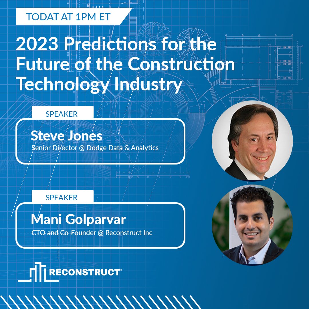 reconstructinc's tweet image. The wait is finally over! Our fireside chat: 2023 Predictions for the Future of the Construction Technology Industry is today!  

It&apos;s not too late to register: hubs.la/Q01vpN-p0

#ReconstructInc #ConTech  #FiresideChat