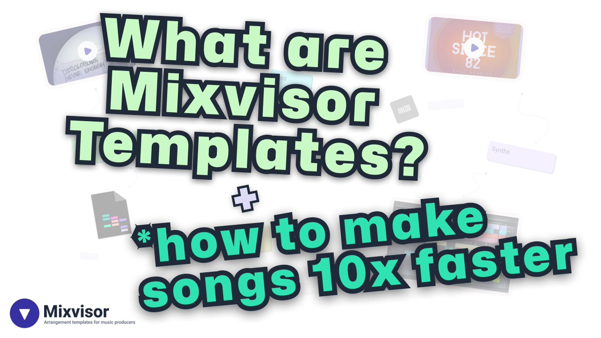 mixvisor's tweet image. How to produce songs 10x faster! Plus an intro to Mixvisor Templates youtu.be/X_fxQMPGKCs

#arrangementTemplate #musicProduction #daw #musicProducers #musicians #beats #ableton #abletonLive