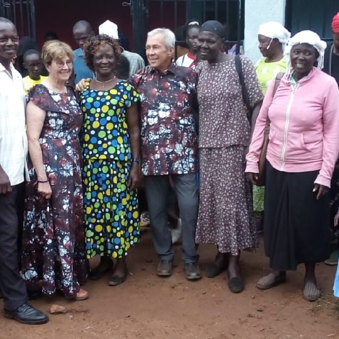 Over the weekend, our Kenya staff said see you soon to our visitors, Jim and Pam Lemons. Shown with long-time supporter, Kenyan Board Member and former Link Teacher, Mme Alice Osango. #tradition #Kenyanfashion