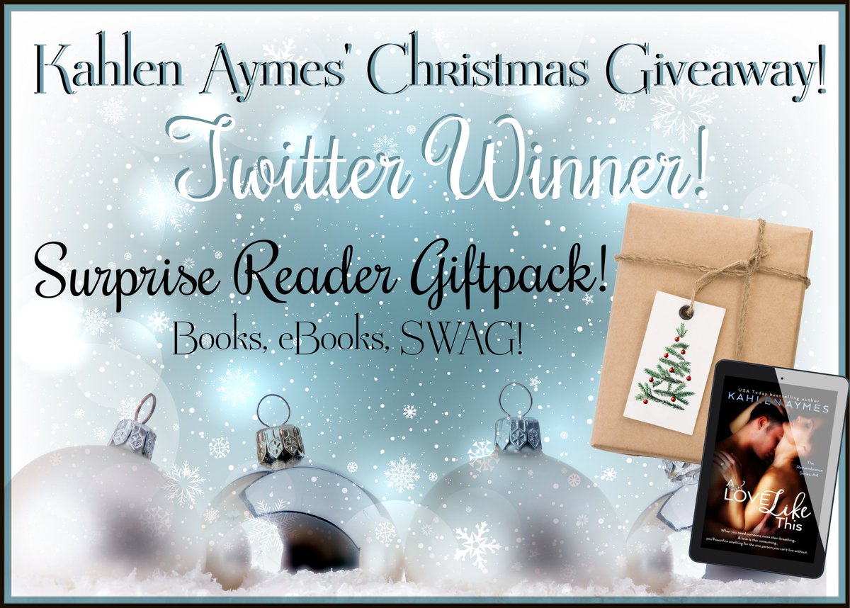 Kahlen_Aymes's tweet photo. **** #Giveaway #romancebooks #RomanceReaders  ****
I'm giving away some book love this Holiday Season! Surprise Goodies, but it will include a gift card, a paperback, an eBook and SWAG!
ENTER--> Like and share this post! Ends 12/25!
(I also have giveaways on Facebook, IG &amp; TT!) https://t.co/3C69XOPV37