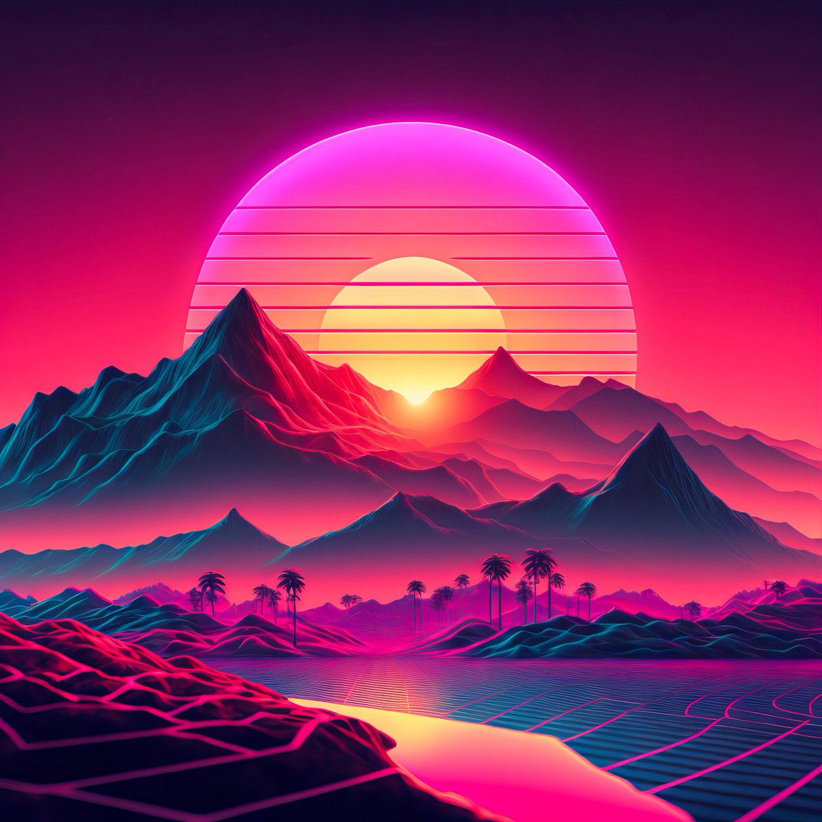 DreamingAlien's tweet photo. 🌴Free retro phone wallpaper is out
now!  🌊

https://t.co/pBdsO0MKCY

#synthwave #vaporwave https://t.co/jy9tyyGkzU