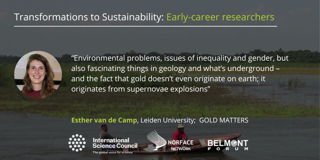 Early-career researchers worked with local communities during the <a href="/gold_matters/">GOLD MATTERS</a> project to re-imagine transformations to #sustainability. 

For researcher Esther van de Camp (<a href="/EstherCa/">Esther van de Camp</a>), gold is a window into an entire universe of ideas.

t2sresearch.org/output/t2s-ear…