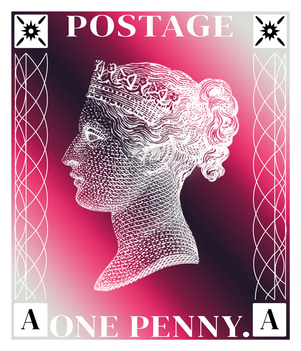 The first postage stamp #NFT of Plate #01B 
#AA

#NFT #NFTproject #nftcryptopennyblack #NFTartists #NFTcollector