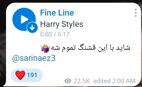 arezoo_HS28's tweet photo. سارینا میشنوی؟
هری برات فاین لاین خوند =)
#مهسا_امینی
#سارینا_اسماعیل_زاده 
#اعتصابات_سراسری https://t.co/wcre4Vo81G