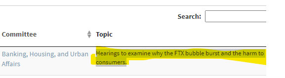🤦What hearing WAS SUPPOSED TO discuss per senate.gov.

Unfortunate ACTUAL smorgasborg of topics:
BTC: oligopoly, not ESG, too vol.
Binance: monopoly, what-if in cohoot w. CCP!??
VCs: to lose LP $$$ not enuf, punish 'em!
DeFi: terrorists, ban it.

I feel u <a href="/lex_node/">_gabrielShapir0</a>
