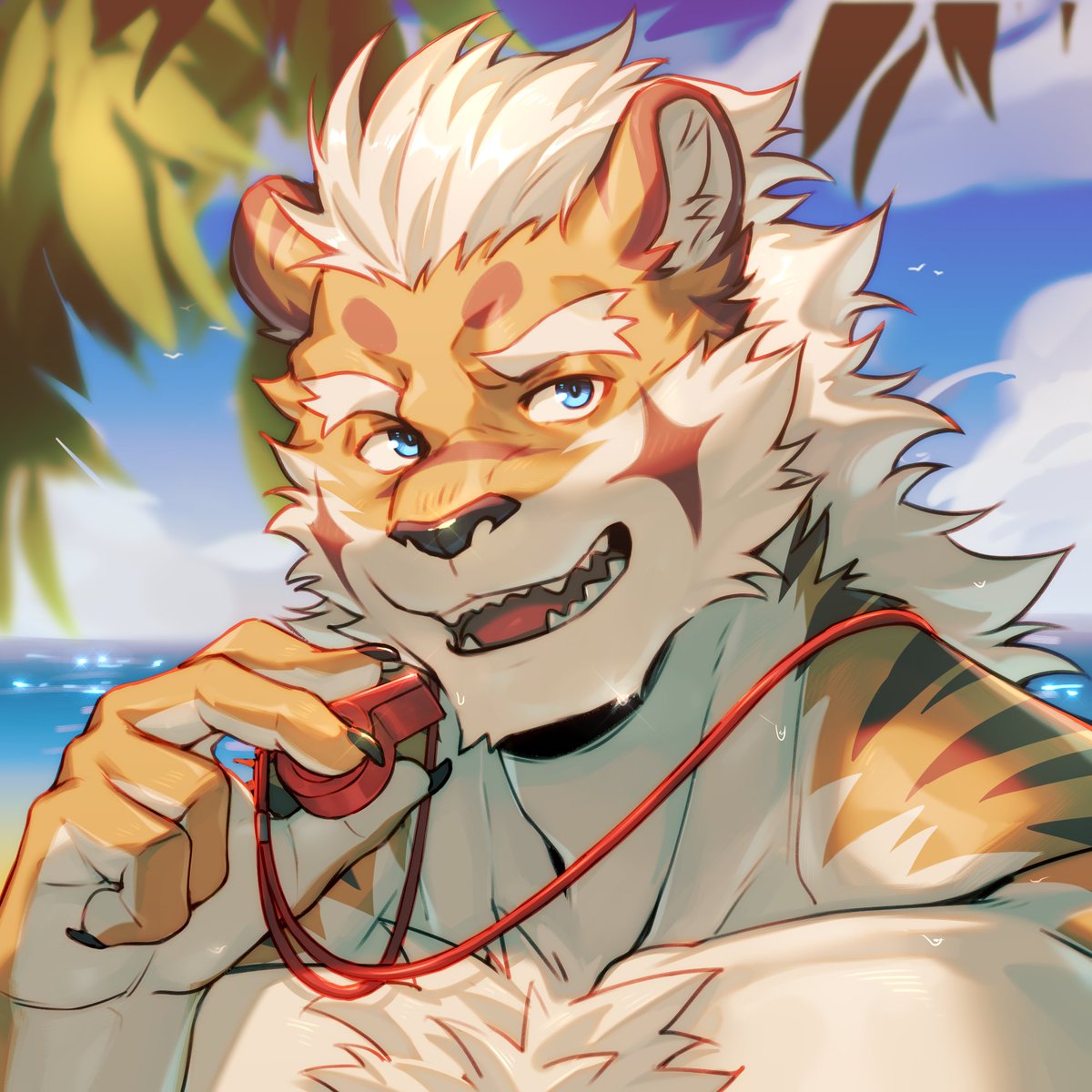 Summer lifeguard. Profile picture from @Orzero_Husky