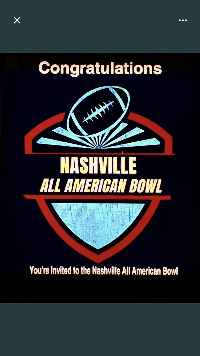 Thank you for the invitation to the <a href="/NashvilleAABowl/">Nashville All American Bowl 🏈</a> I look forward to showcasing my skills! @Elite3BIGS <a href="/EnsworthFB/">Ensworth Football</a> <a href="/_Elite3/">ELITE 3</a> <a href="/CoachRocBatten/">Roc Batten</a>