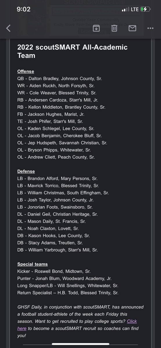 Congrats to our 3 on the academic all-state team. Well done men! #SMentality