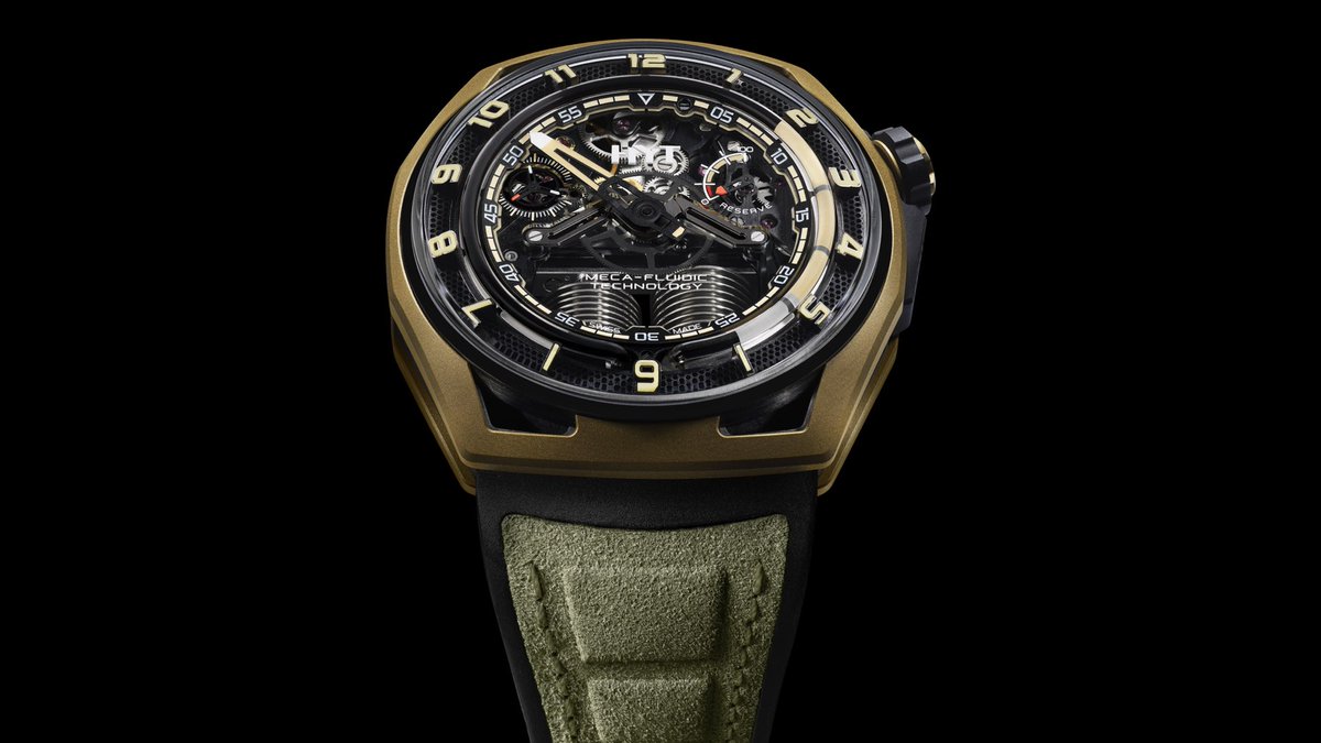 RevolutionMXL's tweet photo. El Hastroid Cosmic Hunter, de @HYTWatches, incorpora la exclusiva tecnología mecafluídica de la marca en una futurista caja de bronce en tonos cálidos y suaves.
https://t.co/rExzde8Zi0
#RevolutionMXL #Reloj #RelojesHombre #WatchLover #WatchCollector #Lujo #HYTWatches #HYTHastroid https://t.co/2YASFrRqrI