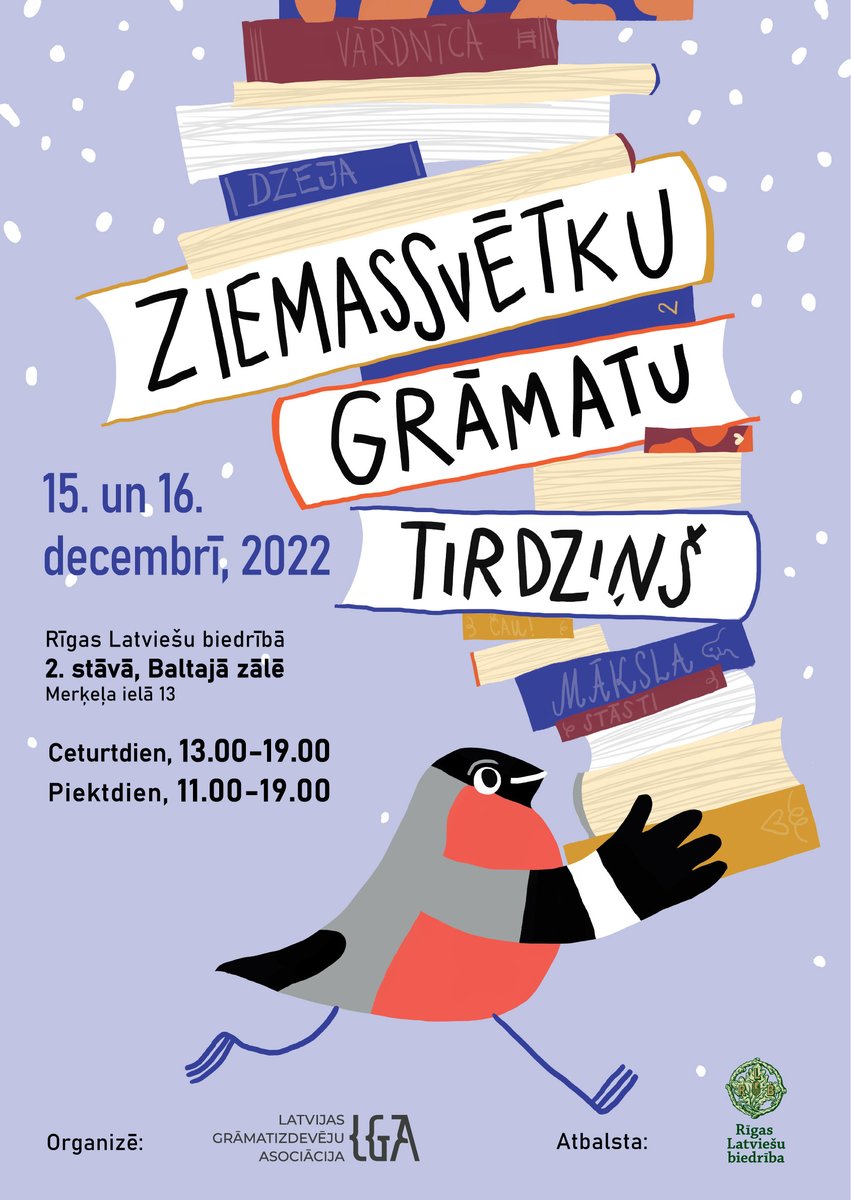 Jau rīt, 15. decembrī no plkst. 13.00-19.00 Rīgas Latviešu biedrības namā sāksies Ziemassvētku grāmatu tirdziņš, kas turpināsies arī 16. decembrī! Jaunākās grāmatas par svētku cenām piedāvās izdevniecība <a href="/Petergailis/">Petergailis</a>, tāpat kā pārējie 20 izdevēji. Tiekamies!
