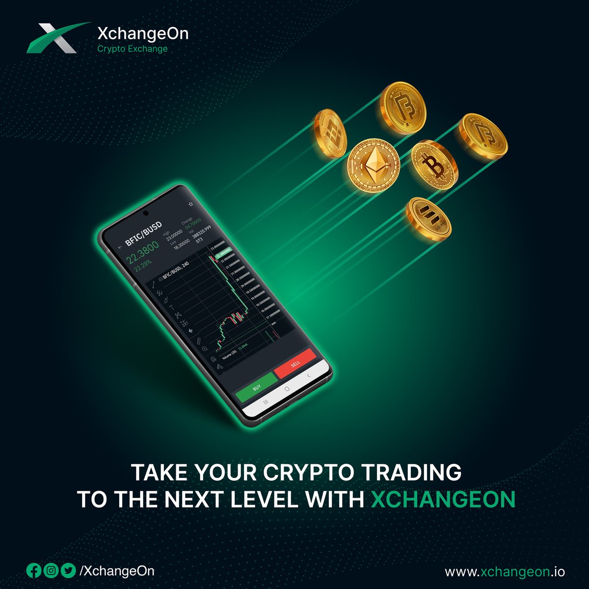 XChangeon's tweet photo. Take your journey to the next level with a Crypto exchange platform
Signup & Buy through P2P and enjoy swapping & spot trading on #XchangeOn - Your Crypto Exchange.
🌐 https://t.co/UQqmPrcgoX
#Xchangeon #TradeCrypto #TradeCurrency #followus #traderslife #tradetoday #exchange https://t.co/DuiJx2Bu8V