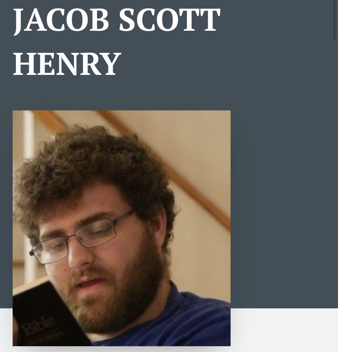 DiedSuddenly_'s tweet photo. Jacob Scott Henry collapsed &amp; #diedsuddenly

Jacob had recently returned from serving a year in AmeriCorps NCCC-

His assignments included building houses with Habitat for Humanity, &amp; working 60-hour weeks at COVID 💉vaccination 💉sites in Los Angeles.

He was 25 years old. https://t.co/YJFKNvP0DT