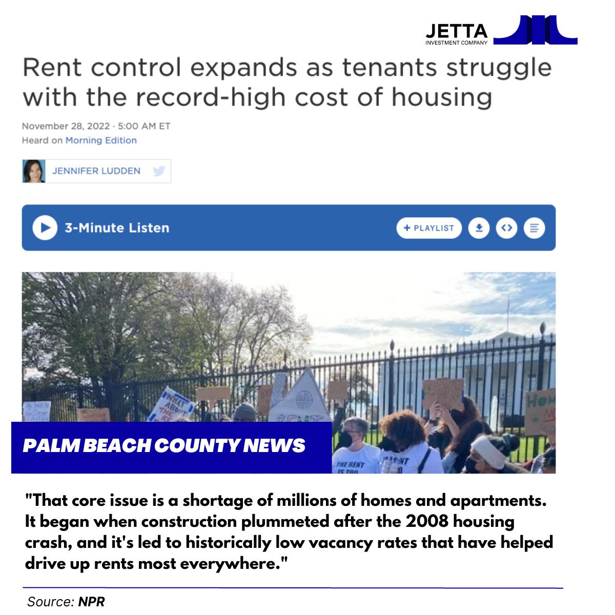 NeighborleeLiv's tweet photo. Considering the record-high cost of rent in #PalmBeachCounty, we can expect to see the number of #homeless families rise unless there is an increase in #affordablehousing. @NPR https://t.co/Jf0gbU1zi8