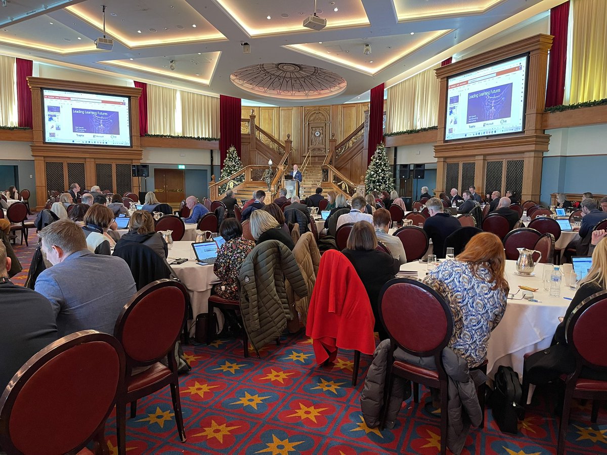 eustace_stephen's tweet photo. Great to be here in the Titanic Belfast with so many school leaders, just listened to @sparvell really informative and insightful presentation which really looked at what matters most 💡

#edtech #education https://t.co/tgxyP9F5Zt