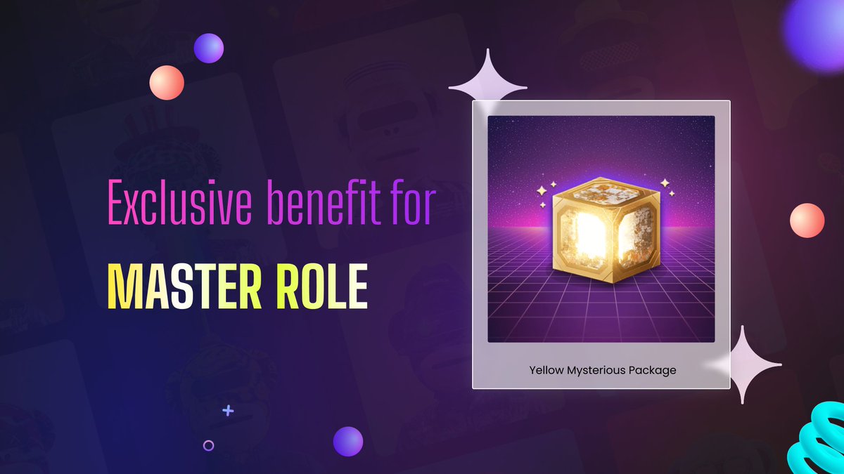 🪙01 Yellow Box is guaranteed to be rewarded for Master role on our Discord! That's the box with biggest benefits ($DOTI airdrop and more).

Get Master role by:
1. Complete Crew3 quest:
dottiesswap.crew3.xyz
2. Be among the top members with 1000 referral
dotties.io/genesis-drop
